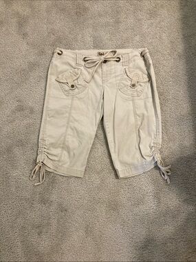 Lei Cargo Drawstring Bermuda Shorts